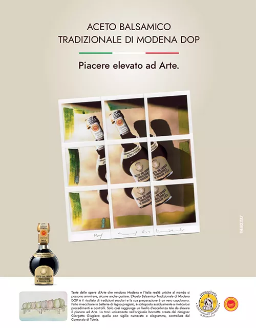 aceto balsamico tradizionale di modena - pagina pubblicitaria stampa