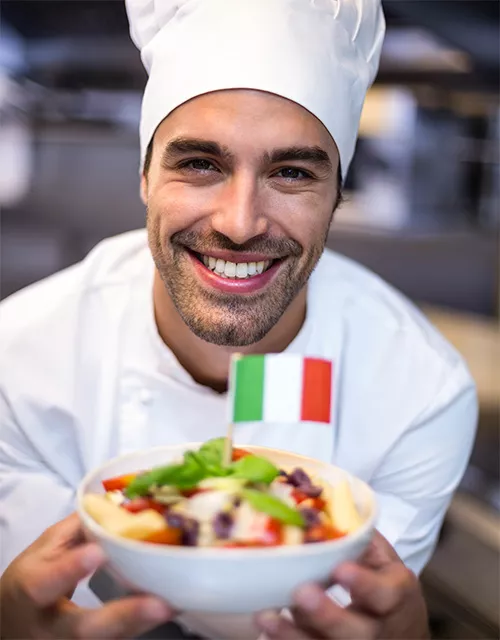 aceto balsamico tradizionale di modena - la modenesità - chef in atteggiamento accogliente