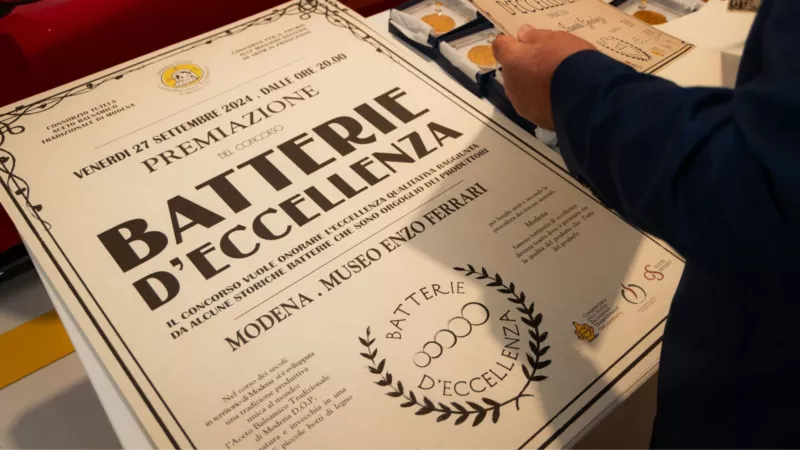 Aceto Balsamico Tradizionale di Modena-Attestato Premio batterie di eccellenza 2024